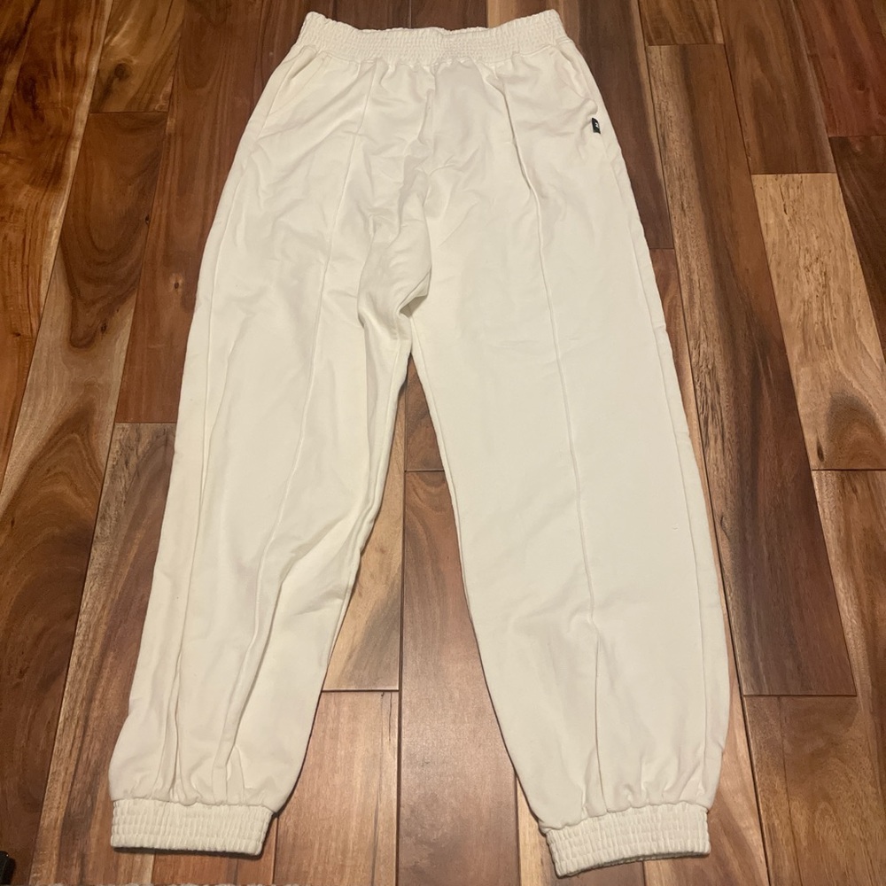 White Track Pants